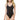 Vitamin A Womens Leah Bodysuit Black EcoRib XS One Size - Ufashion