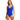 SEA LEVEL SWIM Essentials Cross Front Multifit Singlet Top Cobalt 8 - Ufashion