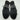 Urban Sport by J/Slides Black/Silver Knit Fabric Lace Up Low Top Sneakers Sz 8M - Very Good - Ufashion