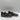 Urban Sport by J/Slides Black/Silver Knit Fabric Lace Up Low Top Sneakers Sz 8M - Very Good - Ufashion