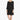 NWT Michael Stars Women's Modern Rayon 3/4 Sleeve Swing Dress Black Size S - Ufashion