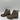 JellyPop SHELLEY Taupe Faux Leather Pull On Block Heel Ankle Boots Size 6.5 M - Very Good - Ufashion