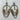Neiman Marcus Womens Drop Empress Half Circle Earrings Blue - Very Good - Ufashion