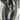 Urban Sport by J/Slides Black/Silver Knit Fabric Lace Up Low Top Sneakers Sz 8M - Very Good - Ufashion