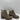 JellyPop SHELLEY Taupe Faux Leather Pull On Block Heel Ankle Boots Size 6.5 M - Very Good - Ufashion