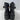 Sugar FAVORITE Black Faux Leather Rhinestone Strap Block Heel Ankle Boots Sz 9 M - Very Good - Ufashion