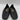 Dkny Fern Loafers Gold Buckles Square Toes Black Size 8B/38.5 - Very Good - Ufashion