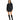 line and dot Mora Button-Down Dress Charcoal XS - Ufashion