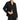 Donni Long Sleeve Button Front Shirt Black Size L - Ufashion