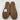 Bearpaw Kids Moc II Slippers Brown Size 4 - Very Good - Ufashion