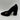 Mix No. 6 OMMI Black Textile Round Toe Block Heel Slip On Pumps, Size 7.5M - Very Good - Ufashion