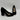 Mix No. 6 OMMI Black Textile Round Toe Block Heel Slip On Pumps, Size 7.5M - Very Good - Ufashion