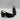 Anne Klein LANEY Black Patent Leather Square Toe Slingback Dress Pumps, Size 6.5 - Very Good - Ufashion