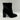 Kelly & Katie FENI Black Synthetic Square Toe Side Zip Ankle Boots, Size 8W - Very Good - Ufashion