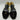 BALMAIN Urania Gold/Black Leather Open Toe Cage High Heel Sandals Womens Size 40 - Very Good - Ufashion