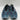 Prada 2EG276 Men`s Blue Suede Stripe Logo Sneaker Size 6.5 - Very Good - Ufashion
