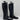 Aerosoles “BALLIE” Faux Leather/Fabric Round Toe Pull On Riding Boots, Size 6.5M - Very Good - Ufashion