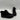 PAJAR Pacer Black Faux Fur-Lined Leather Lace Up Low Top Sneaker Boot, Men 8-8.5 - Very Good - Ufashion