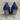 JOHN GALLIANO Blue Metallic Point Toe Slip On Glitter Pumps, Womens Size 40 - Very Good - Ufashion