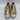 Saint Laurent BEDFORD Gold/White Distressed Low Top Lace Up Sneakers, Size 40 - Very Good - Ufashion