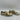 Saint Laurent BEDFORD Gold/White Distressed Low Top Lace Up Sneakers, Size 40 - Very Good - Ufashion