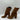 Aquazzura Brown Suede Round Toe Side Zip Block Heel Ankle Boots Womens Size 38.5 - Very Good - Ufashion