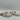 AQUA Khloe White Faux Fur Round Toe Chaiimk Slip on Mules, Size 7.5M - Very Good - Ufashion