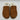 NWB AQUA Brown Nubuck/Faux Fur Lined Round Toe Studded Mule Slippers, Size 8B - Ufashion