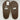 NWB AQUA Brown Nubuck/Faux Fur Lined Round Toe Studded Mule Slippers, Size 5.5B - Ufashion