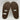 NWD AQUA Brown Nubuck/Faux Fur Lined Round Toe Studded Mule Slippers, Size 8B - Like New - Ufashion