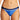 Vitamin A Womens Luciana Full Coverage Bottom Blue Bar Stripe Rib 6 One Size - Ufashion