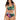 Skinny Dippers Women's Swimwear Bright Lights Shirr Thing Two Way Crop - Ufashion
