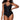 SUNSETS ESCAPE Cassie Tankini Women's Swimsuit Top, Black, 10 - Ufashion