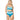 L*Space Color Block Rebel Stripe Top Mediterranean/Cream/Pool LG (36C-D) - Ufashion