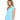 Mod-O-Doc Women's Tonal Tencel Stripe Short Sleeve Pleat Over Tee Clear Water - Ufashion