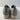 BareTraps GARNER Gray Faux Leather Round Toe Slip On Wedge Flats Size 8.5 M - Very Good - Ufashion