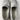 BareTraps GARNER Gray Faux Leather Round Toe Slip On Wedge Flats Size 8.5 M - Very Good - Ufashion