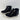 Mix No. 6 HIEDI Black Fabric Side Zip Mid Top Wedged Sneakers Kids Size 2 M - Very Good - Ufashion