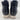 Mix No. 6 HIEDI Black Fabric Side Zip Mid Top Wedged Sneakers Kids Size 2 M - Very Good - Ufashion