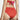 NWT Stella McCartney Ballet Draped High Waist Bikini Bottoms Red Size XS - Ufashion