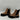 AQUA Brown Leather Round Toe Block Heel Chelsea Boots, Size 8.5B - Very Good - Ufashion