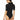 Felina Women's The Body Zone Velvet Touch Bodysuit Underwear, Black, M - Ufashion