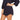 Green Dragon Women's Knit Gauze Zuma Cold Shoulder Romper Navy Medium - Ufashion