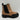 AQUA Brown Leather Round Toe Block Heel Chelsea Boots, Size 8.5B - Very Good - Ufashion