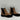 AQUA Brown Leather Round Toe Block Heel Chelsea Boots, Size 8.5B - Very Good - Ufashion