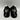 UGG Oh Yeah Black Sheepskin Strappy Cozy Slingback Sandals, Kids Size 4 - Very Good - Ufashion