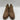 Fergalicious Battle Women's Sand Booties Brown Size 8M - Very Good - Ufashion