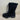 JIMMY CHOO “Buffy Flat” Black Suede Fur Lined Round Toe Pull On Winter Boots, 36 - Very Good - Ufashion