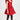 alice + olivia Women's Bina Ruffle Sleeve Mini Dress, Perfect Ruby, Red, 10 - Ufashion