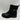 Baretraps HONEE Black Synthetic Round Toe Side Zip Moto Boots, Size 10M - Very Good - Ufashion